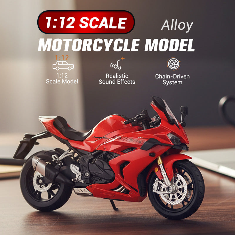 🏍Motorkerékpár modell 1:12 méretarányban