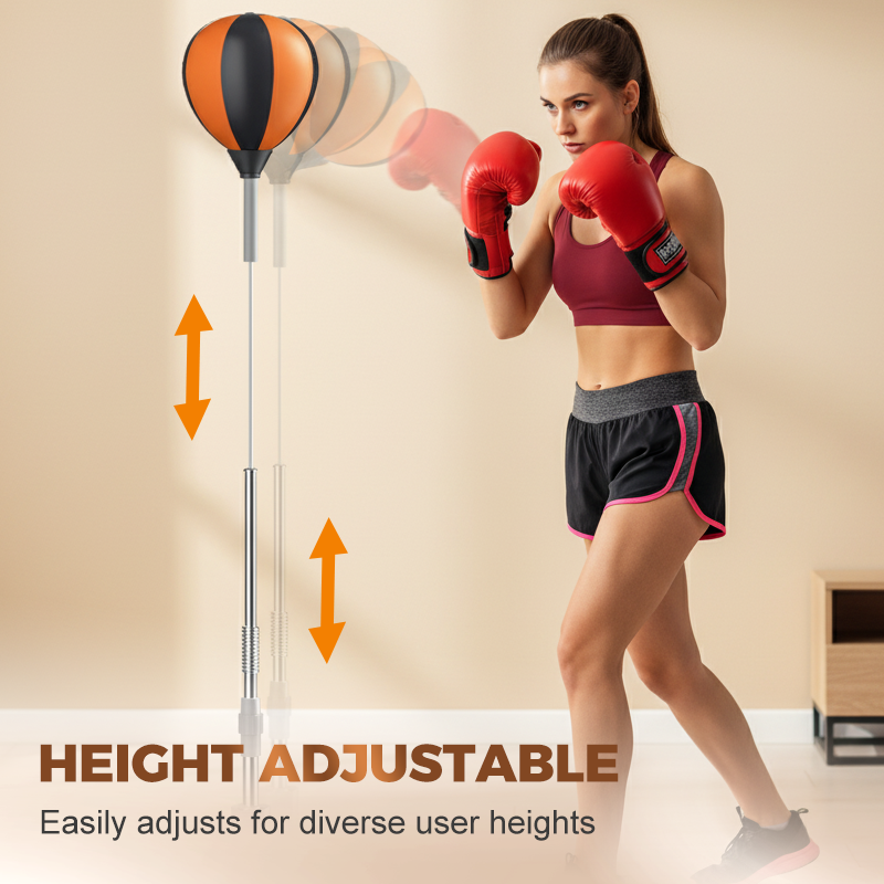🔥Állítható magasságú bokszzsák állvánnyal