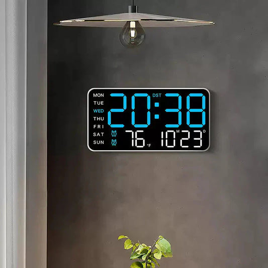 🔥🕘 Nagy LED digitális falióra 🏡