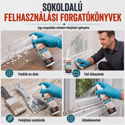 🧴 Többfelületű latex festékoldó spray – Falra, fára, fémre – Utánvét 🔥